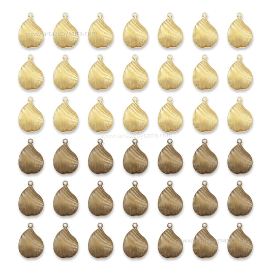1 Hole Shell Metal Art | Size : 19mm | Qty : 100pcs | MA217