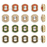 Meenakari Piroi Beads | Size : 15mm | Qty : 12pcs | C-777