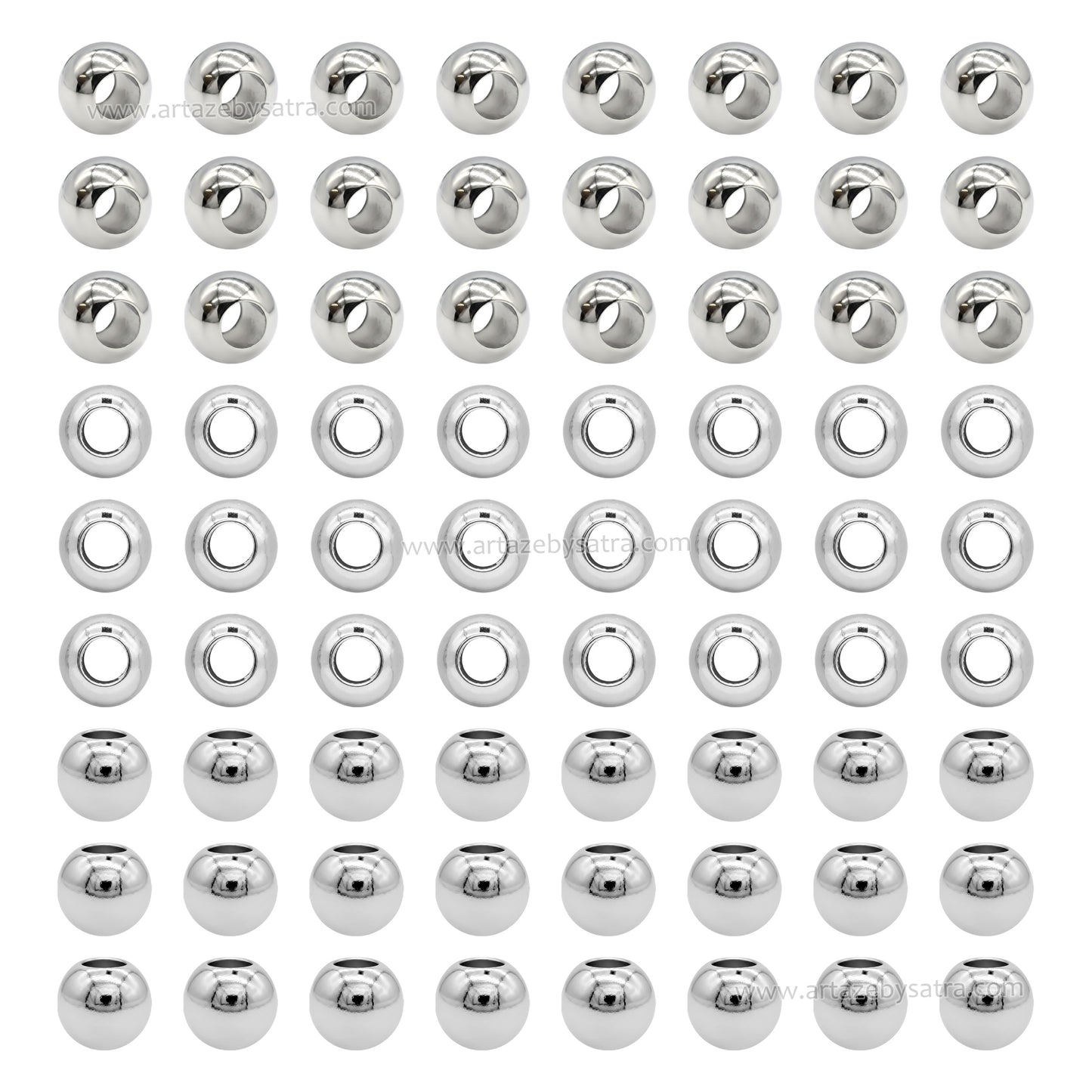 Big Hole CCB Beads | Qty : 500g | PB56
