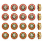 Round Meenakari Beads | Size : 12mm | Qty : 12pcs | MKB74