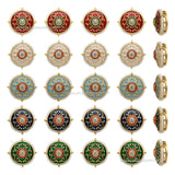 Meenakari Pearl-Bound Jewelry Connectors | Size : 18mm | Qty : 12pcs | C-1188