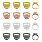 Flower Finger Ring Base | Size : 14mm | Qty : 20pcs | BF89
