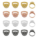 Flower Finger Ring Base | Size : 14mm | Qty : 20pcs | BF89