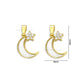 Diamond MOP Star Moon Charm Anti-Tarnish | Size: 44mm | 1PC