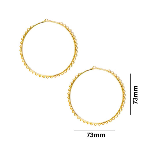 Earring Base 39 Naka Bali | Size : 73mm | 10pcs | EF50