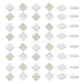 White MOP Clover Beads | Size : 15mm | Qty : 1 line- approx 27 beads | GB74