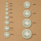 2 Hole Double Coating Round Plastic Pearl Beads | Qty : 500g | PPB51