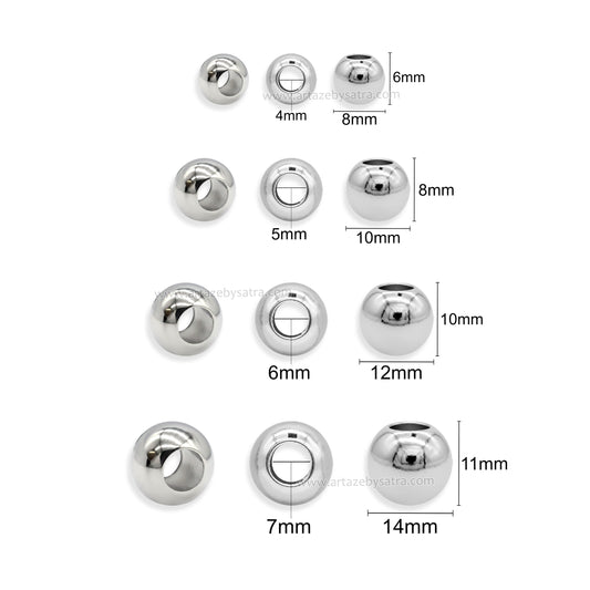 Big Hole CCB Beads | Qty : 500g | PB56
