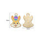 Enamel Easter Bunny Charm with Easter Egg | Size : 19mm | Qty : 10pcs | CHE218
