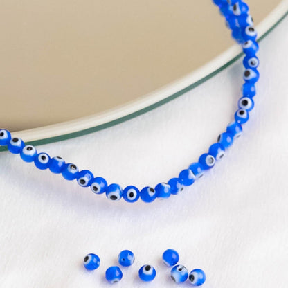 Cobalt Blue Evil Eye Beads | Qty : 1 line | GB08