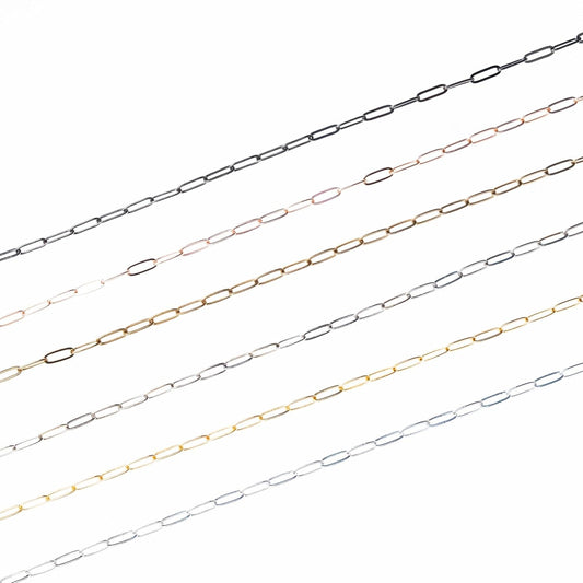 Iron Oval Chain | Size : H-4mm W-11mm | Qty : 100g | IC07