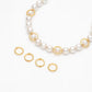 Textured Round Connector Rings for Jewelry Making | Qty : 100pcs | BF84