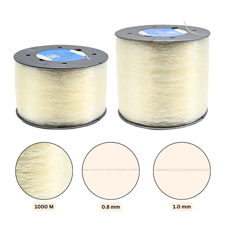 Transparent Elastic Crystal Thread | Qty : 1000 mtr Roll