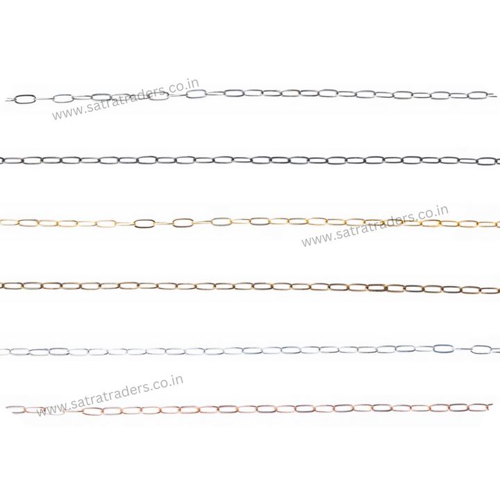 Iron Chain (Indian Plating) | Size:3x6mm | 100grm | IC05