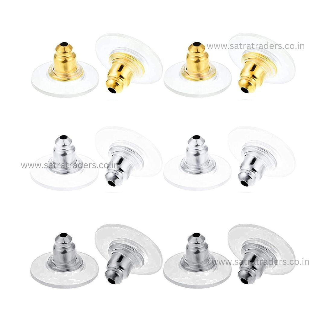 Earring Safety Back Pads Backstops Stopper | Size : 10mm | 144pcs | EF18