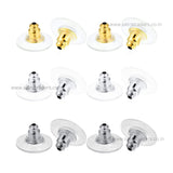 Earring Safety Back Pads Backstops Stopper | Size : 10mm | 144pcs | EF18
