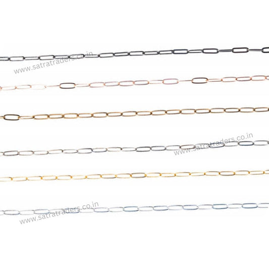 Iron Chain (Indian Plating) | Size:4x10mm | 100grm | IP07