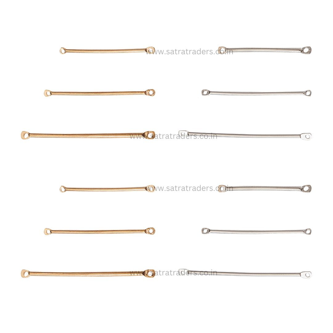 Metal Earring Link Connectors 2 Hole | Qty : 100g | BF62
