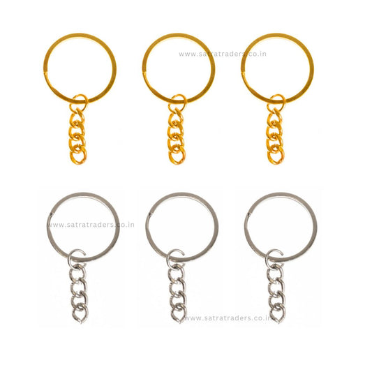 Keychain Ring (Indian Plating)  | Size : 28mm | Qty : 1 Gross-144pcs | BF06