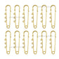 Safety Brooches Pins with 3 Loops |  Qty : 6pcs | BP11