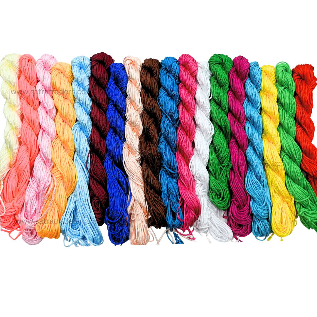 Assorted Silk Thread | Qty : 18pcs | WT22