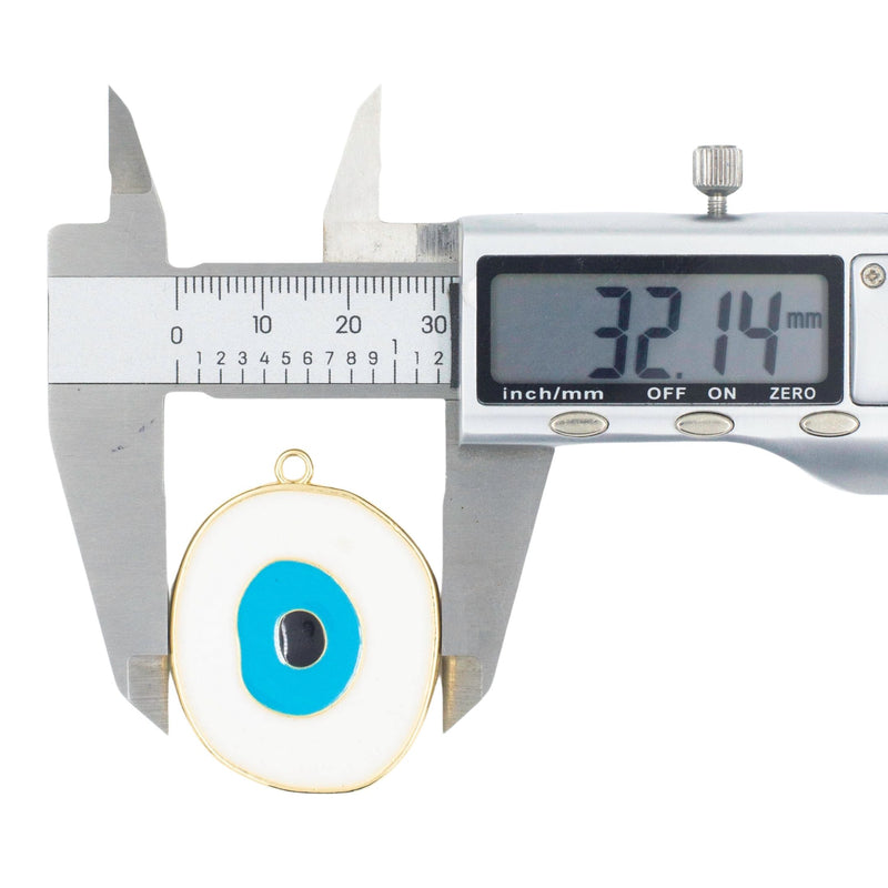 Evil Eye Charms Pendants | Size 32mm (W) | 1Pc