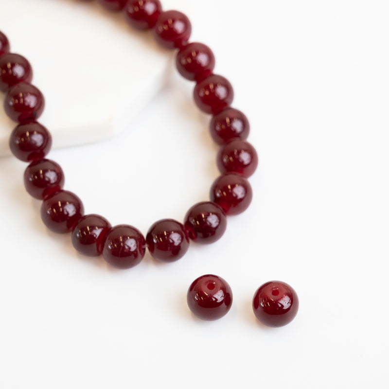 Colour Glass Beads | Size : 10mm | 05 Line