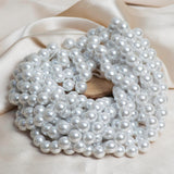 Round Shape 2 Hole Pearl Beads | Size : 12mm | Qty : 1 Bunch-approx 600pcs | PPB12