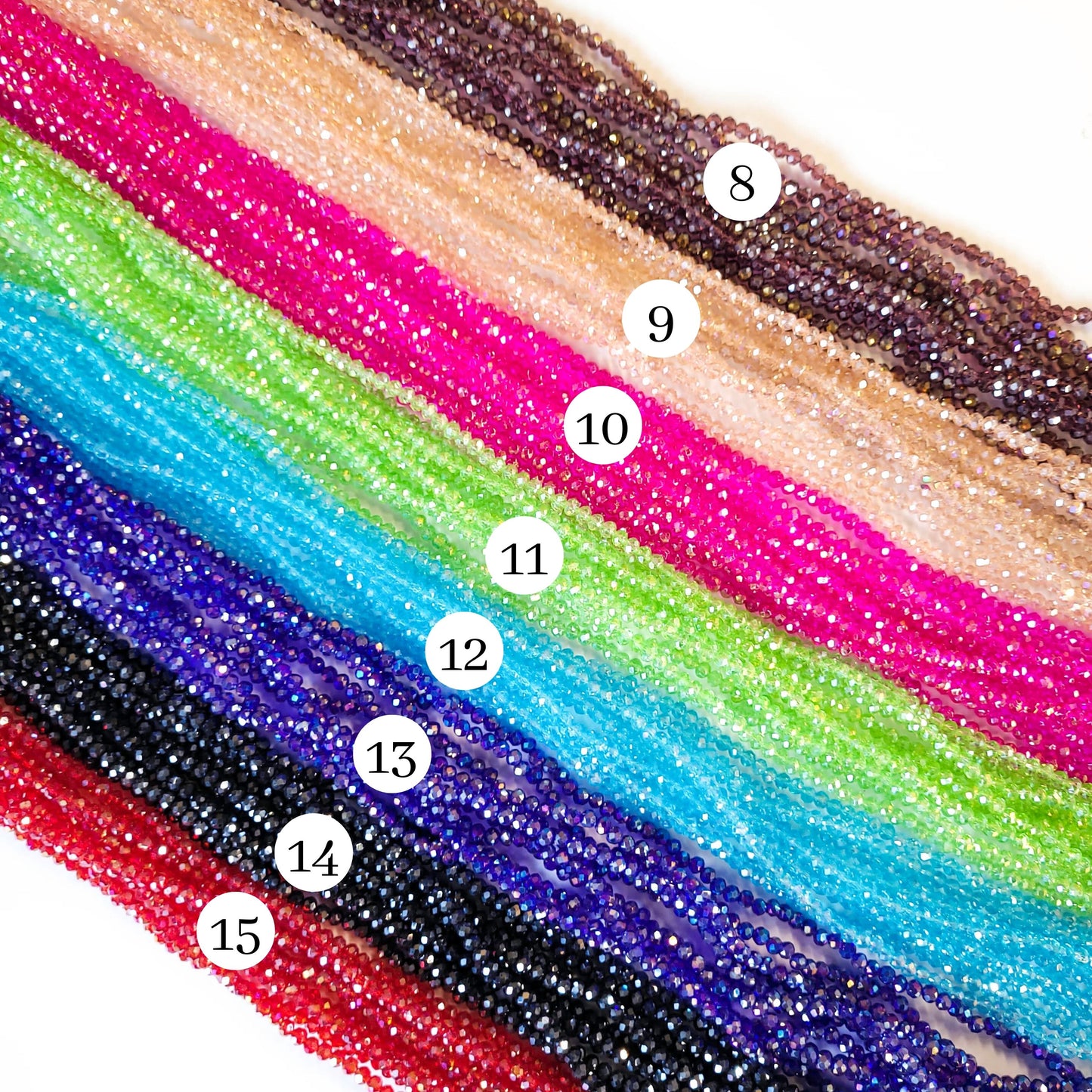 Tire RB Beads | Size : 4mm | Qty : 10 Line-approx 110 Beads perline | GB63