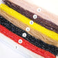 Tire Rainbow Beads | Size : 6mm | Qty : 10 Line-approx 89 Beads perline | GB61