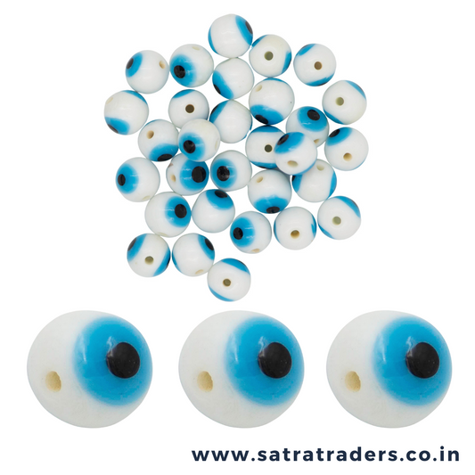 Blue Evil Eye Glass Beads | Qty : 1 string-approx 50pcs | GB01