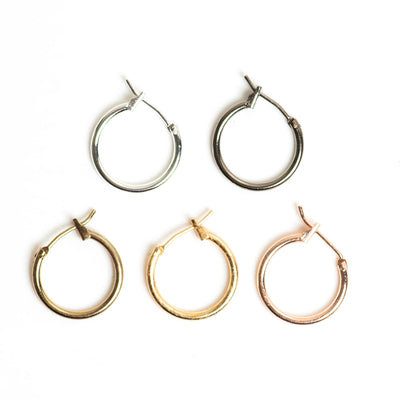 Round Earring Hoop Brass Bali | Size 16mm 10pcs