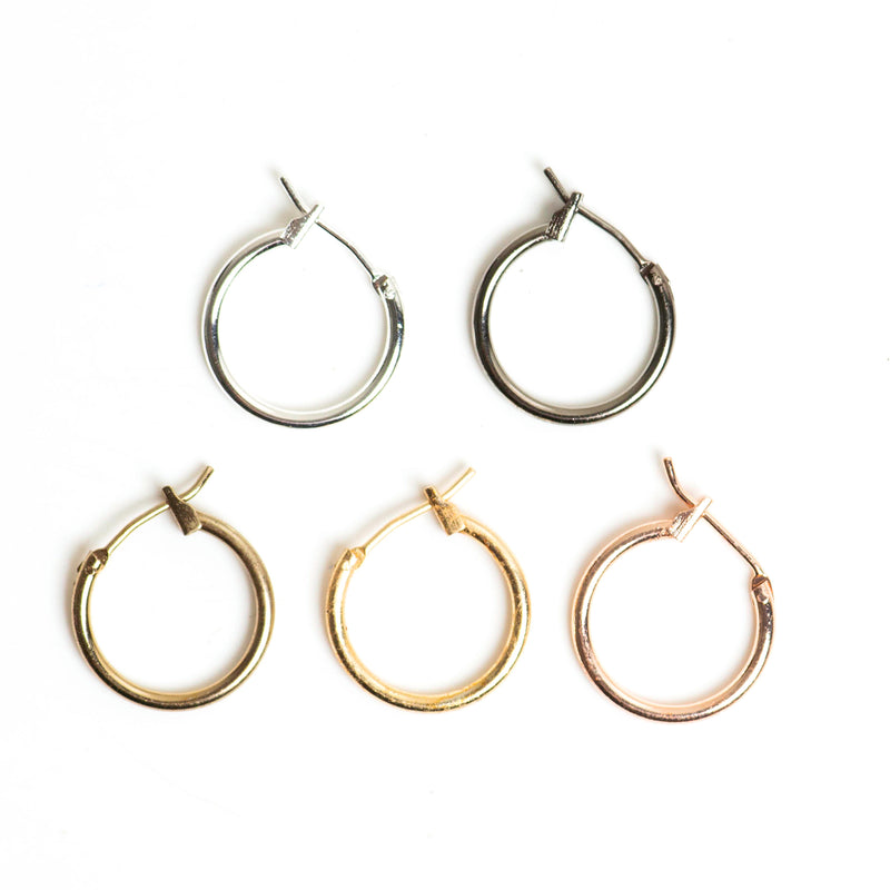 Round Earring Hoop Brass Bali | Size 16mm 10pcs