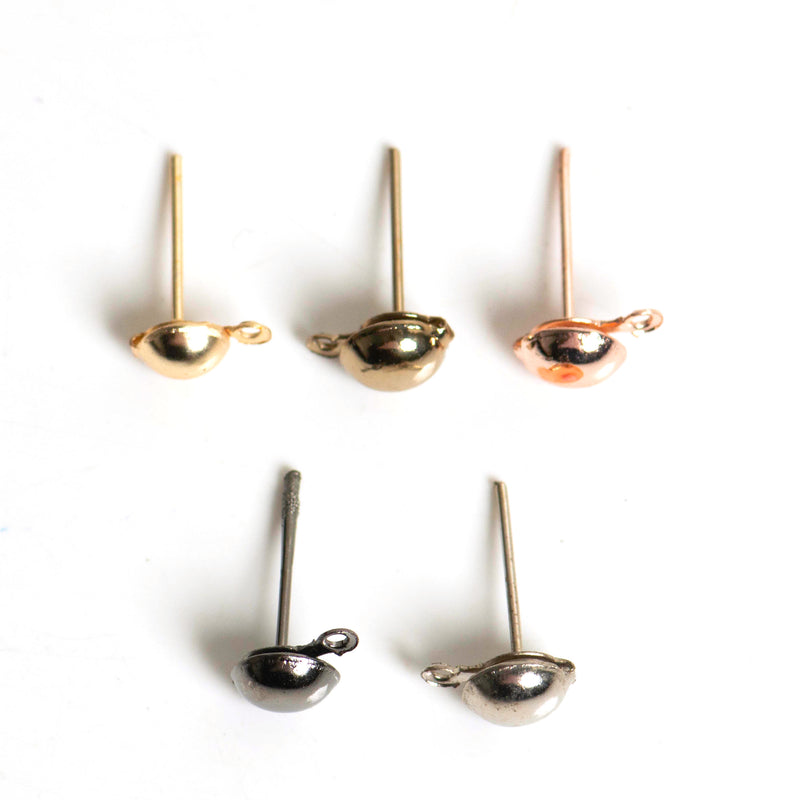 Earring Post Studs | Size : 5mm/6mm | 100pcs