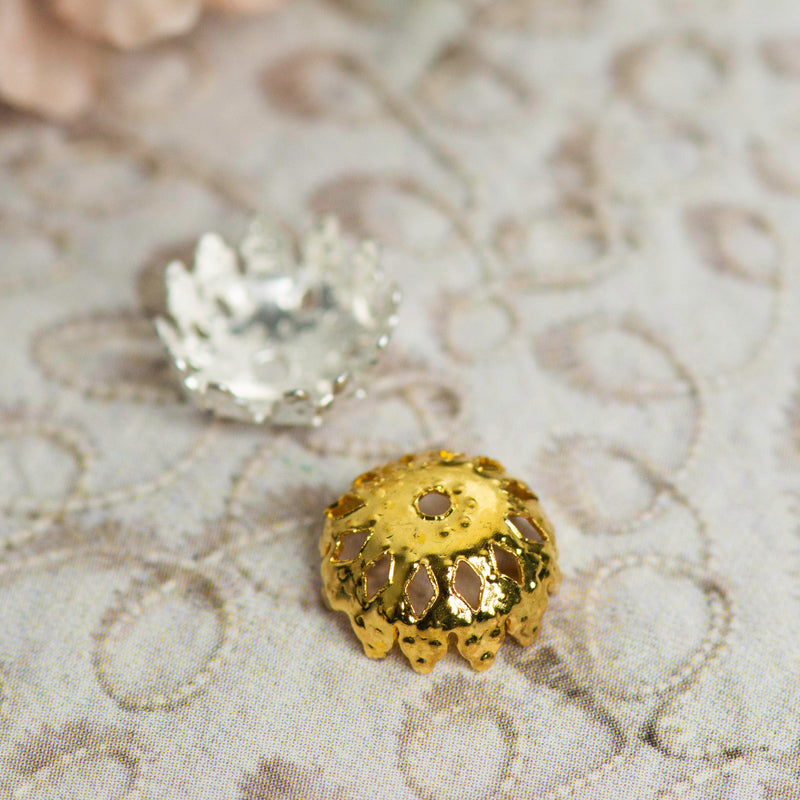 Designer Beads Cap | Size : 9mm | 500g | CP-0048