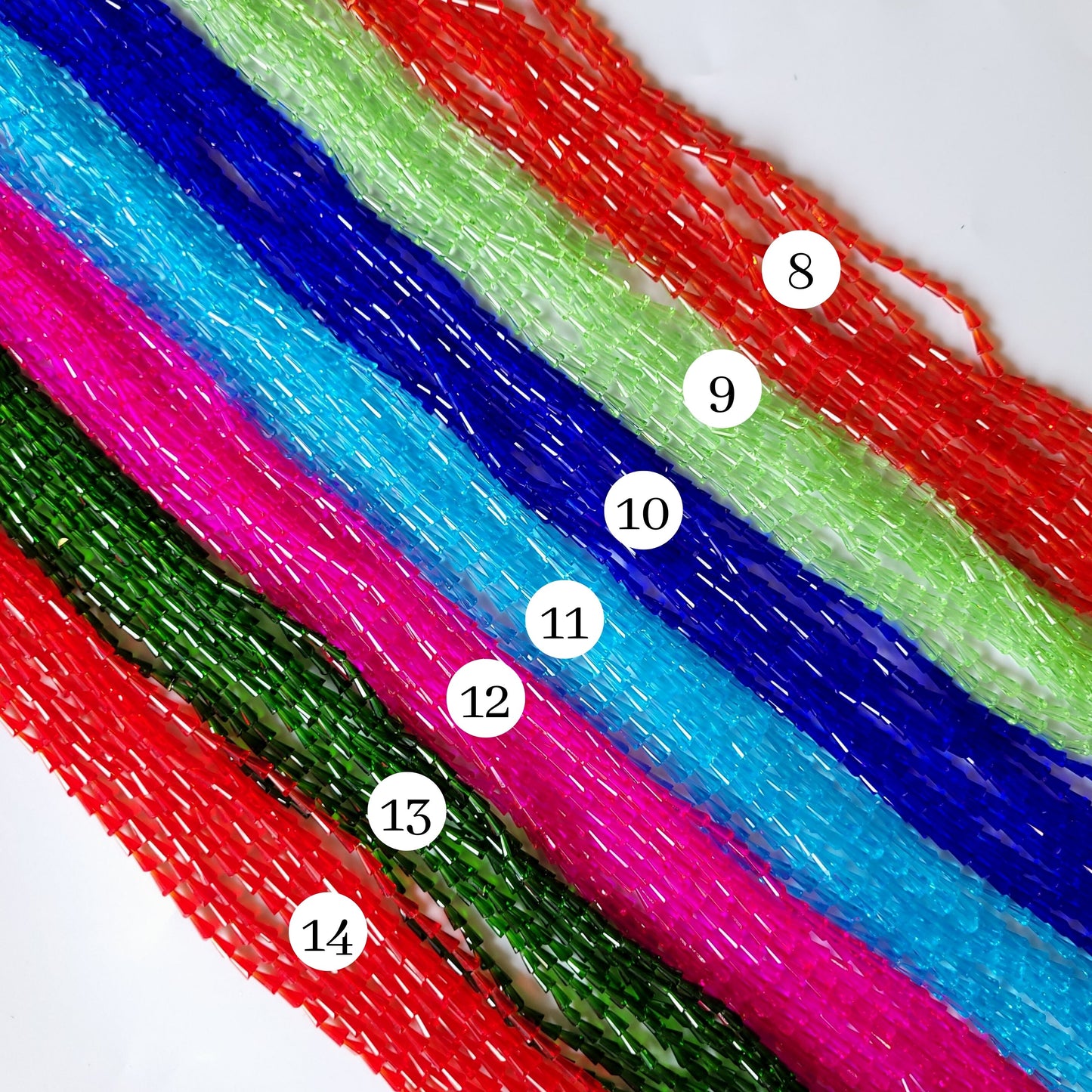 Pencil GB Beads | Size : 3*5 | Qty : 5 Line-approx 98 Beads perline | GB58