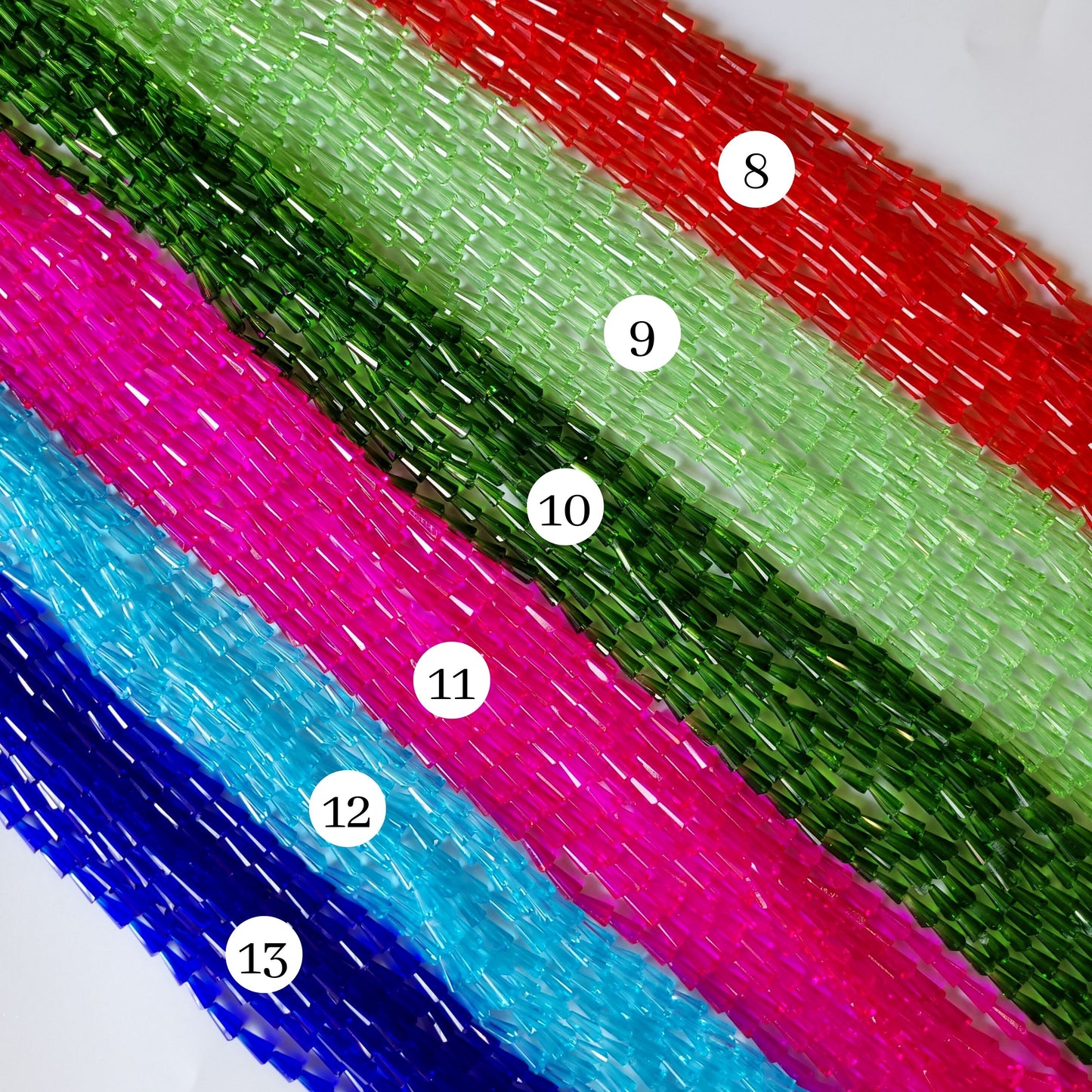 Pencil GB Beads | Size : 4*8 | Qty : 5 Line-approx 72 Beads perline | GB57