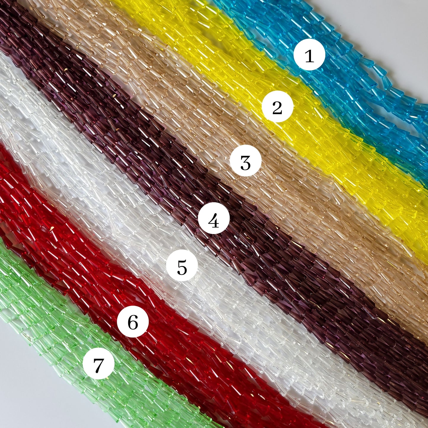Pencil GB Beads | Size : 6*12 | Qty : 5 Line-approx 47 Beads perline | GB79