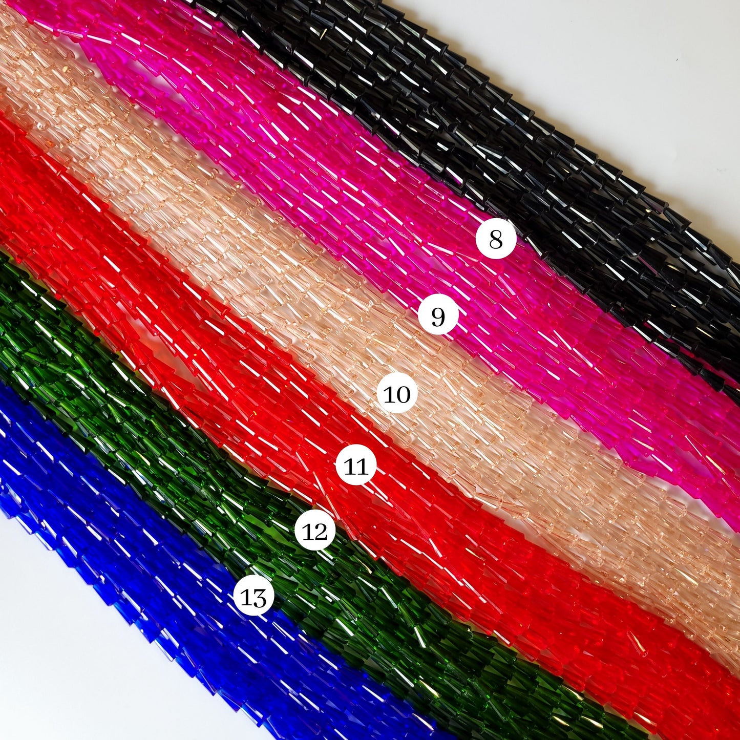 Pencil GB Beads | Size : 6*12 | Qty : 5 Line-approx 47 Beads perline | GB79
