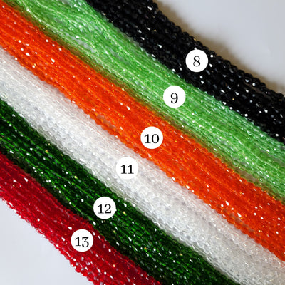 Elegant Glass Beads | Size : 5x7 Drop GB Approx. 66 Beads Perline | 5 Line
