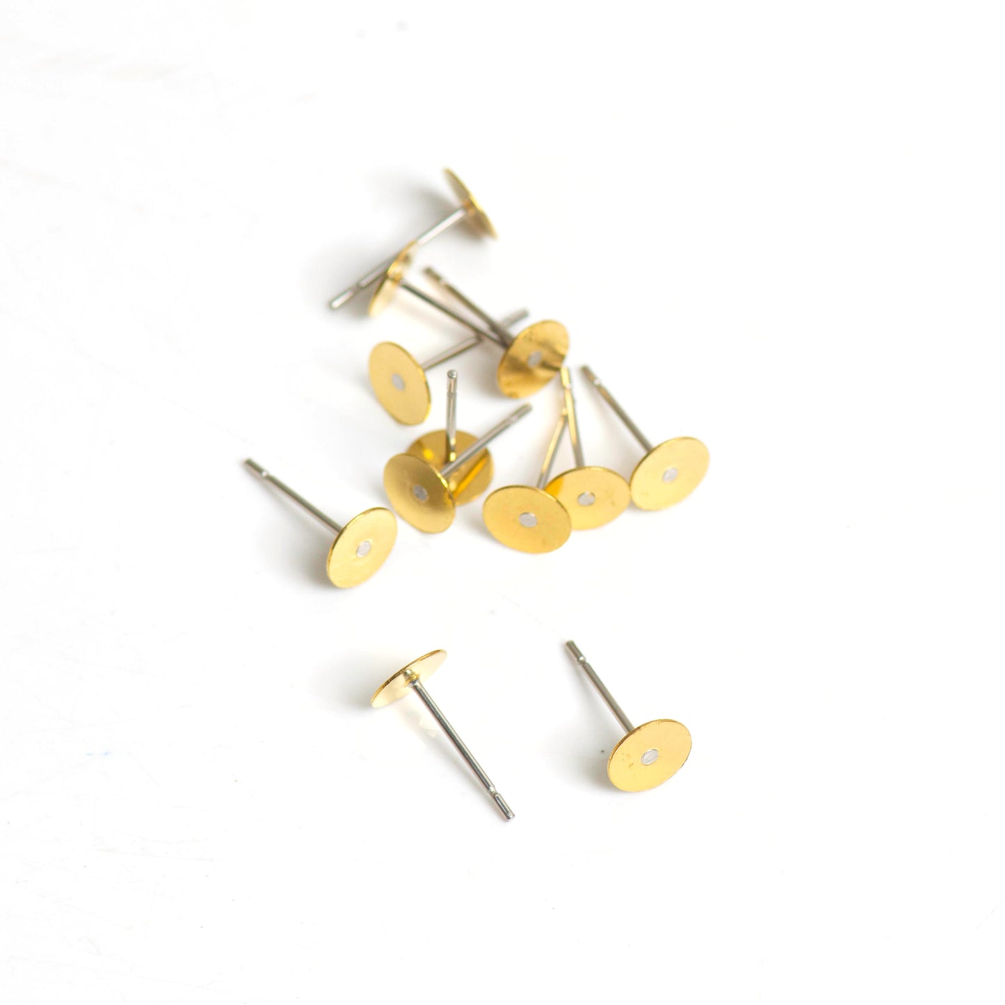 Raw Golden Brass Earing Tops | Qty : 1000pcs | EF79