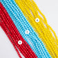 Crystal Opaque Beads | Size : 4mm | Qty : 10 Line-approx 40 Beads perline | GB49