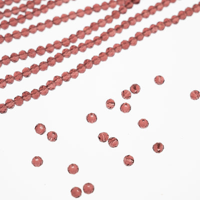Elegant Glass Beads | Size : 4mm Tire GB Beads Approx. 110 Beads Perline | 10 Line