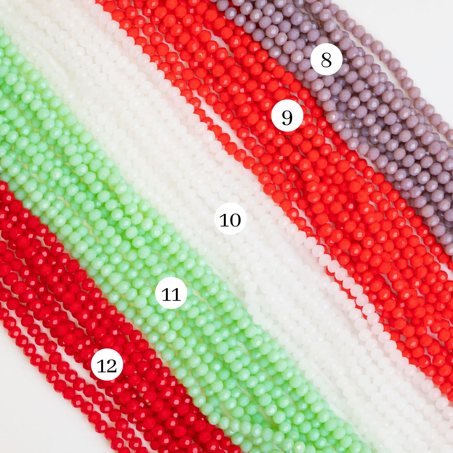Tire Opaque Beads | Size : 4mm | Qty : 10 Line-approx 110 Beads perline | GB62