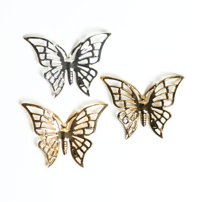 Metal Art Butterfly | Size : 58mm | 20 Pcs ( F-6-10 )