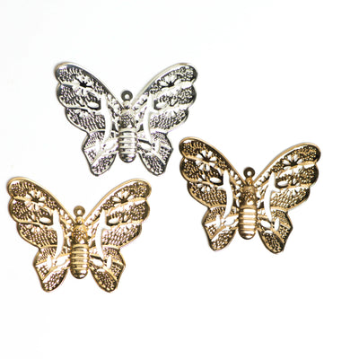 Metal Art Butterfly | Size : 80mm | 10Pcs  ( F-6-19 )