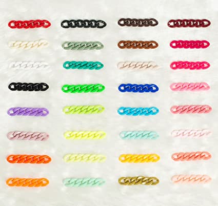Acrylic Link Chain Sunglass Chain Multipurpose Chain DIY Accessories Making | Size : 14MM ( W ) | 01 Meter
