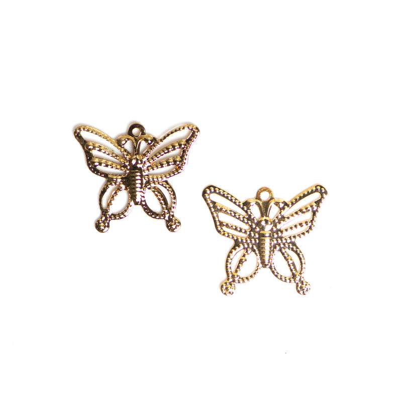 Metal Art Butterfly | Size : 18mm | 50 Pcs ( F-6-1 )