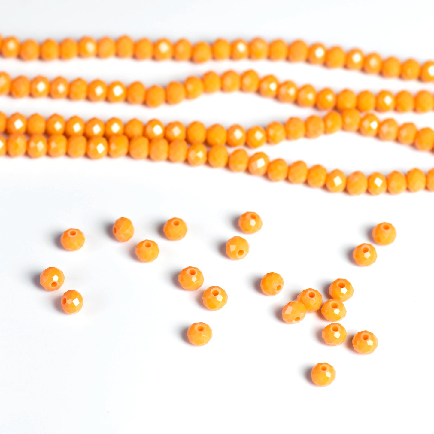 Tire Opaque Beads | Size : 6mm | Qty : 10 Line-approx 89 Beads perline | GB60