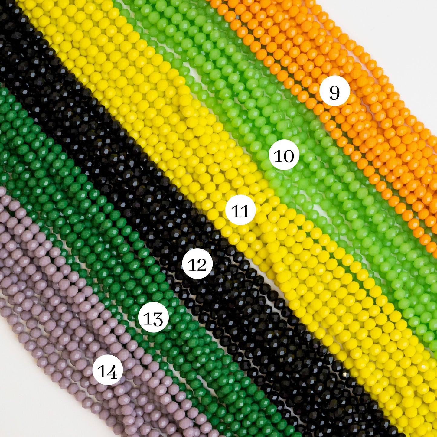 Tire Opaque Beads | Size : 6mm | Qty : 10 Line-approx 89 Beads perline | GB60